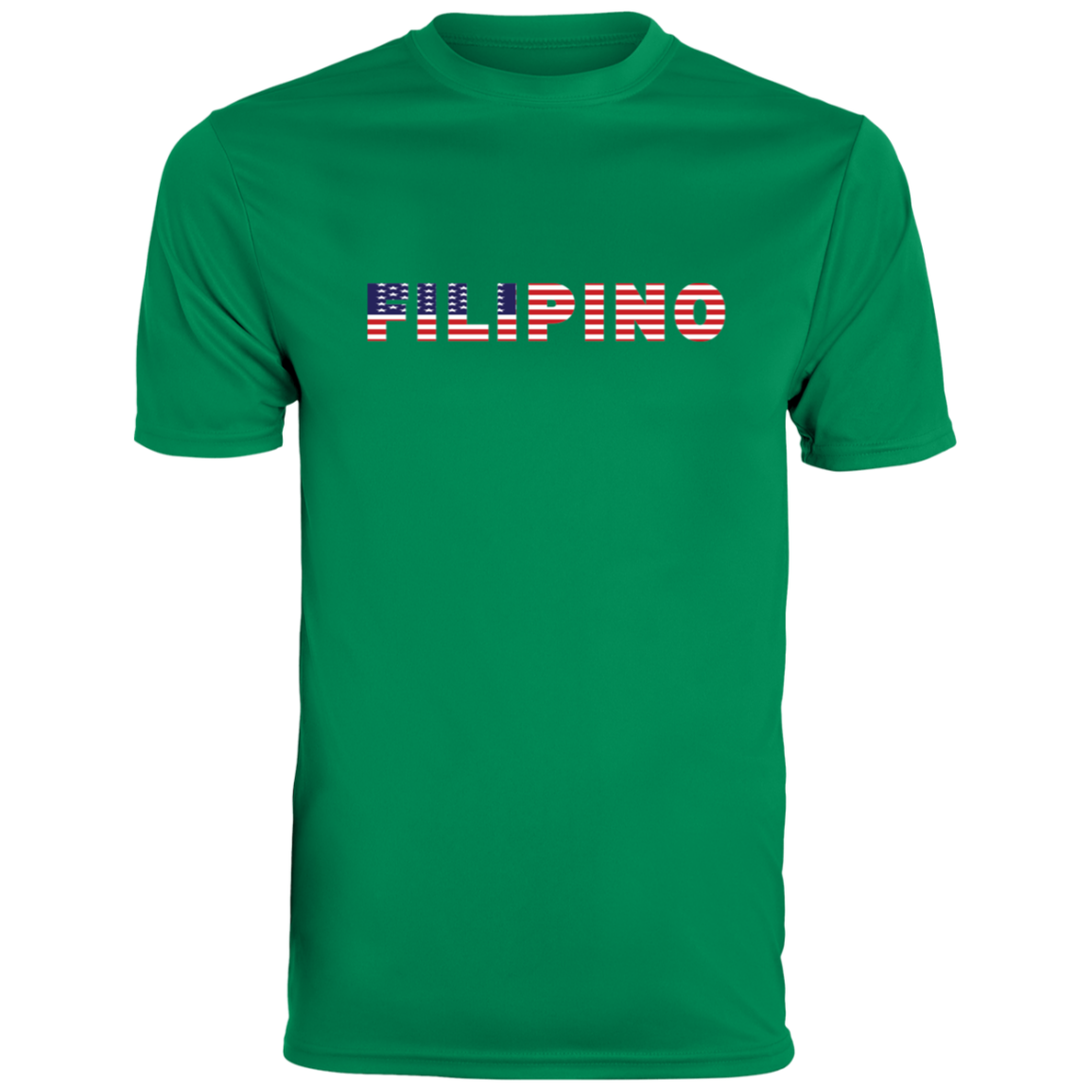 Filipino with US Flag Embedded Moisture-Absorbing Shirt