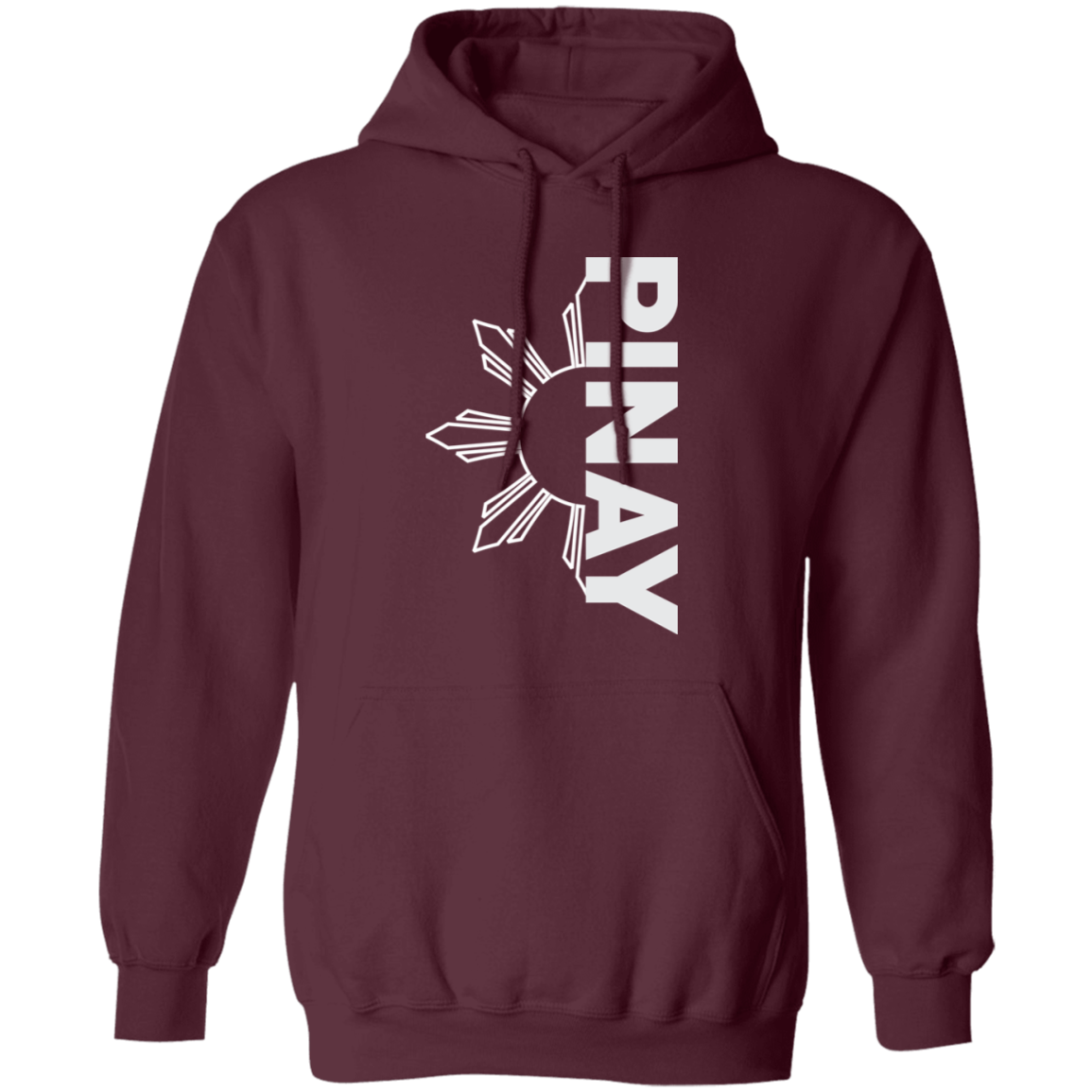 Pinay in Vertical Half Sun Unisex Pullover Hoodie