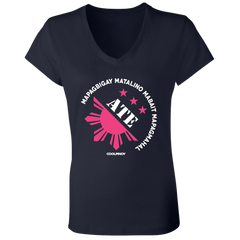 Matalino Mapagmahal Ate Ladies Jersey V-Neck T-Shirt