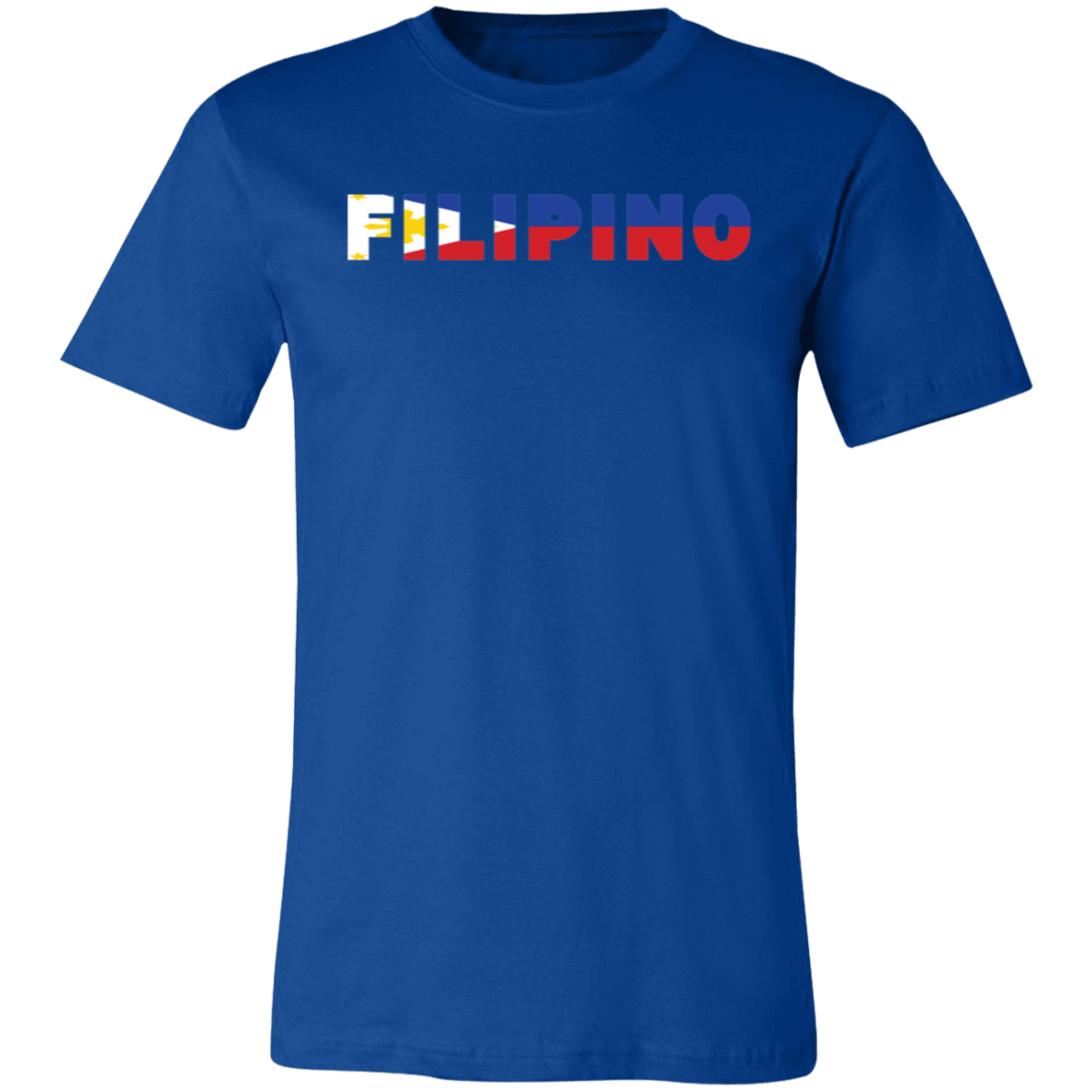 Filipino with Flag Embedded Unisex Jersey T-Shirt