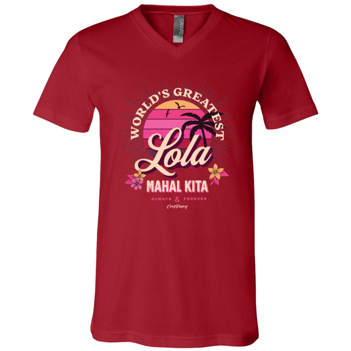 Worlds Greatest Lola Unisex Jersey V-Neck T-Shirt