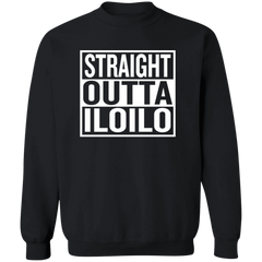 Straight Outta Iloilo Unisex Crewneck Pullover Sweatshirt