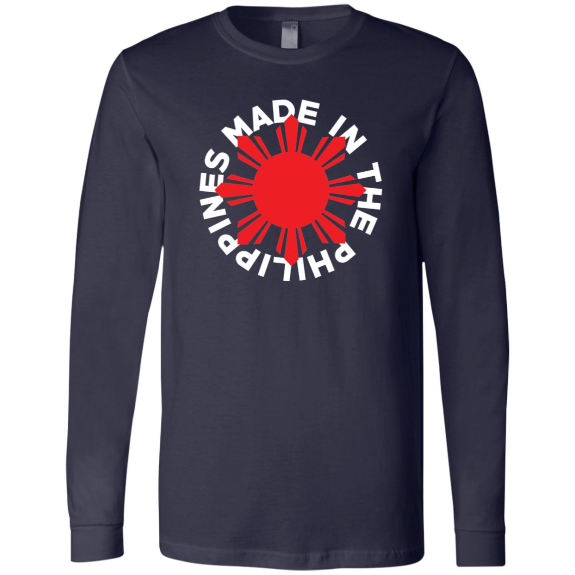 Made in the Philippines Red Sun Unisex Jersey Long Sleeve T-Shirt