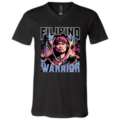 Filipino Street Warrior Unisex Jersey V-Neck T-Shirt