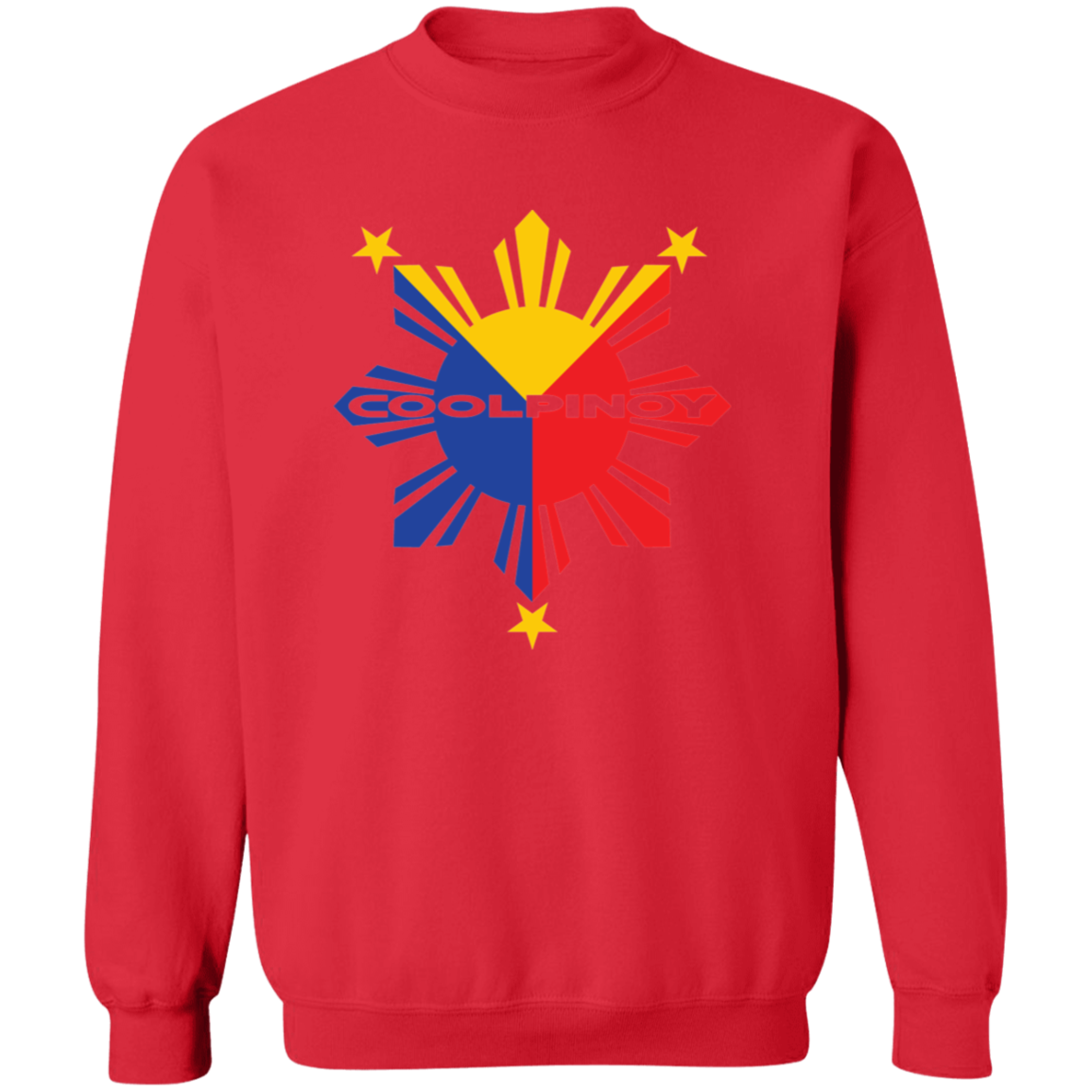 CoolPinoy Tricolor Unisex Crewneck Pullover Sweatshirt