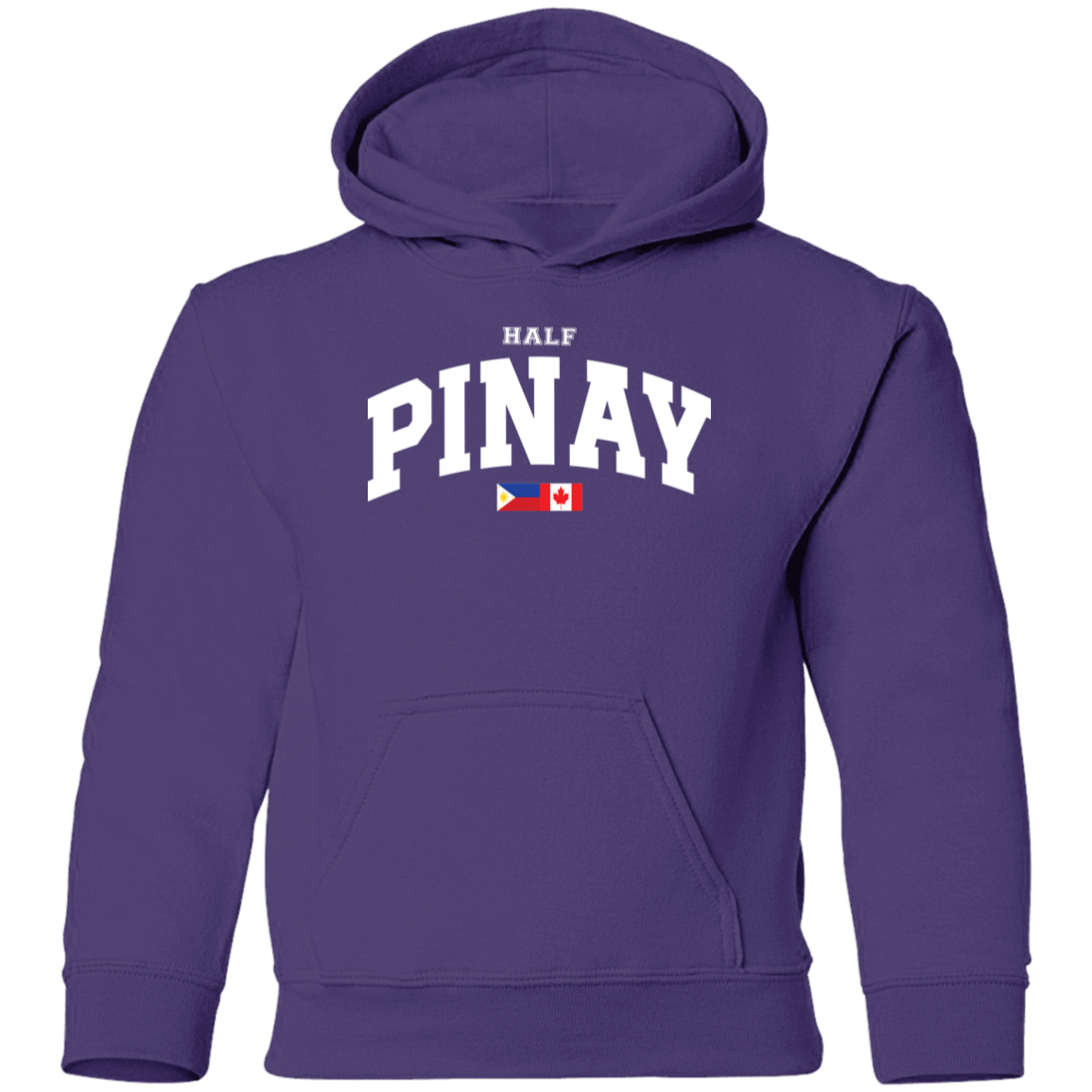 Half Pinay FILCAN Flag Youth Pullover Hoodie