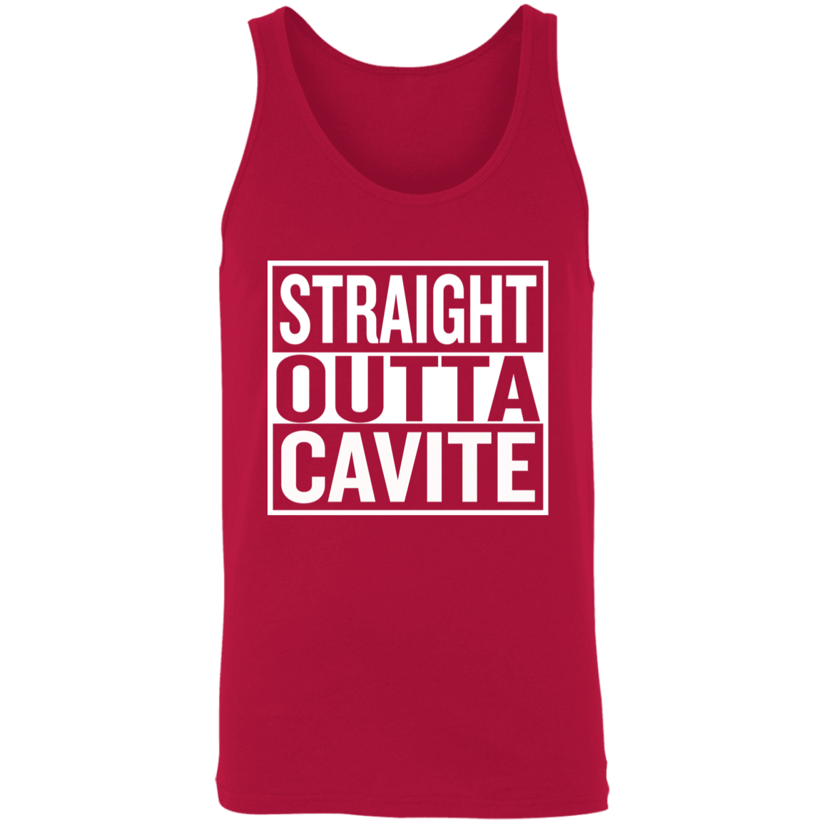 Straight Outta Cavite Unisex Cotton Tank Top