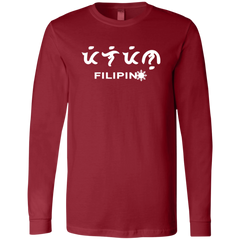 Filipino in Baybayin Script Mens Jersey Long Sleeve T-Shirt