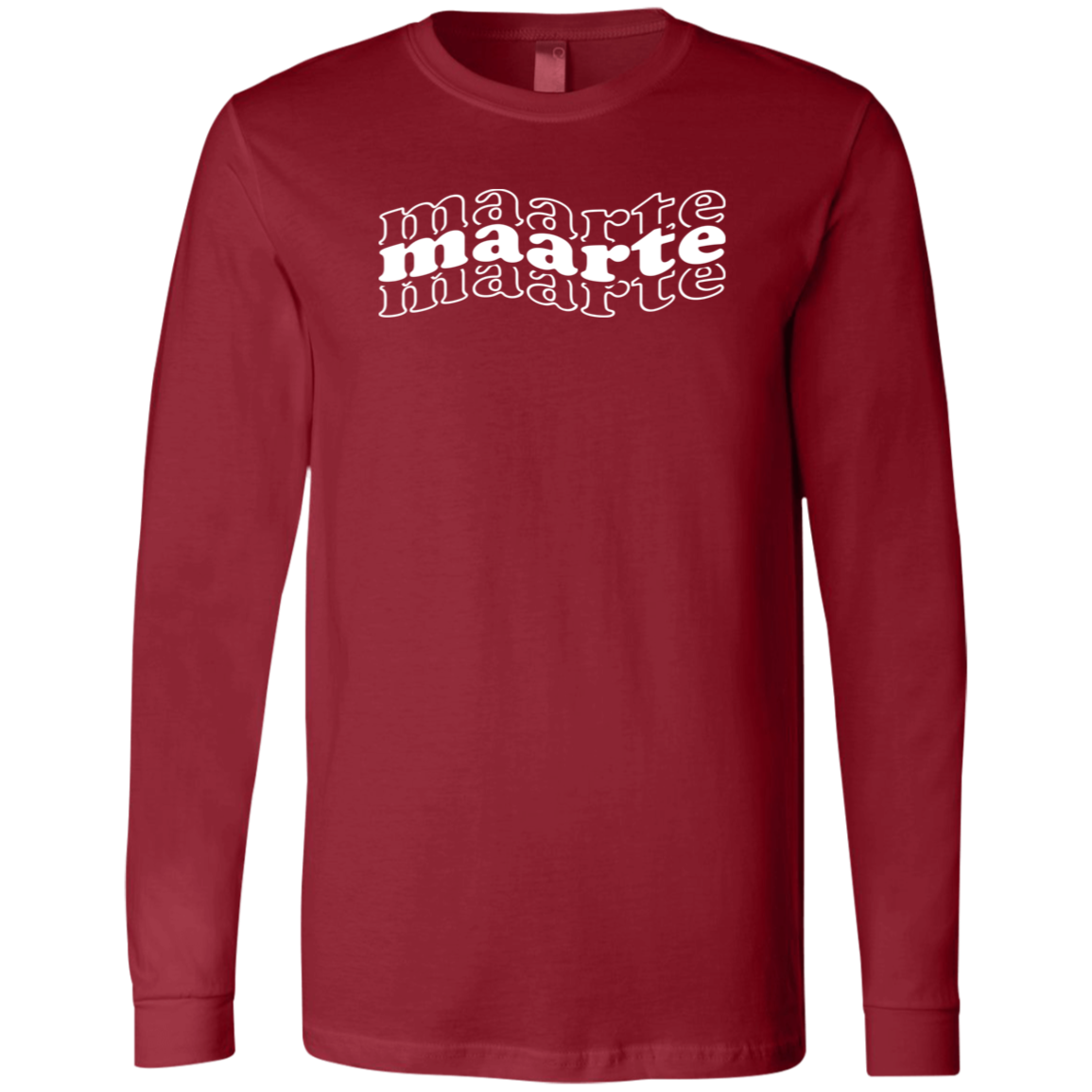 Maarte in Triple Unisex Jersey Long Sleeve T-Shirt