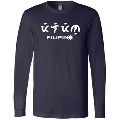 Filipino in Baybayin Script Mens Jersey Long Sleeve T-Shirt