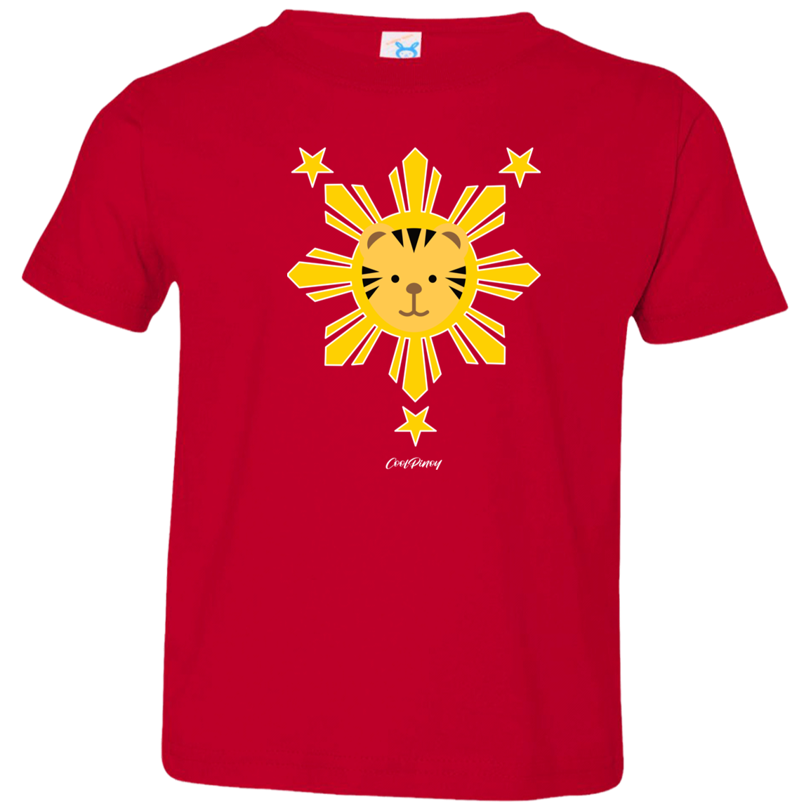 Kids  Yellow Sun Tiger Toddler Jersey T-Shirt