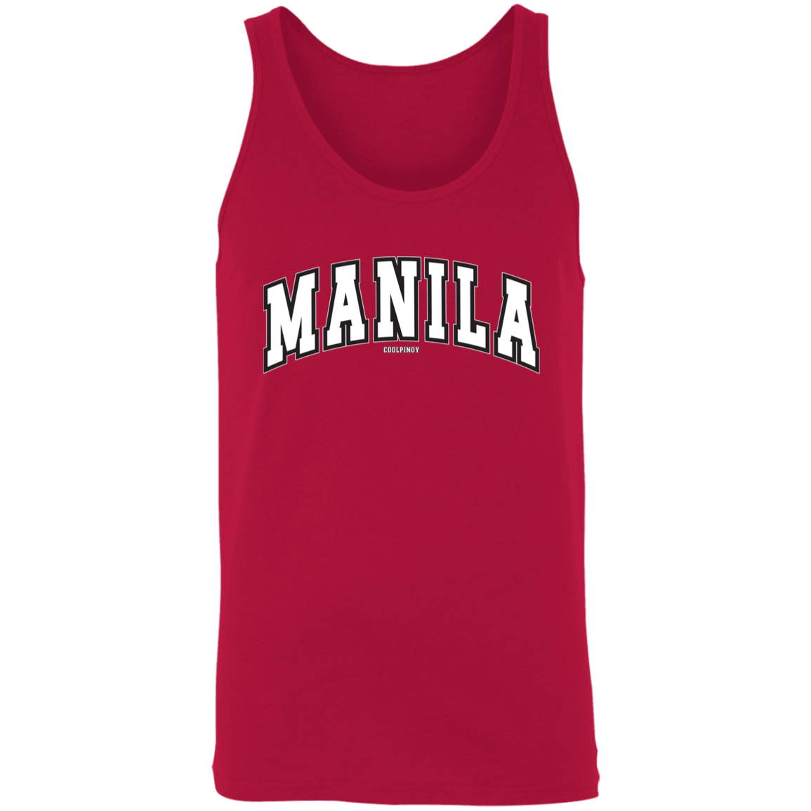 Manila Arch White CP Unisex Cotton Tank Top