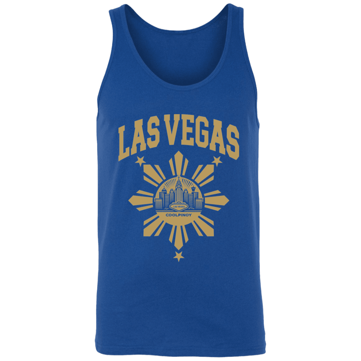 Las Vegas with Sun and Stars Unisex Cotton Tank Top