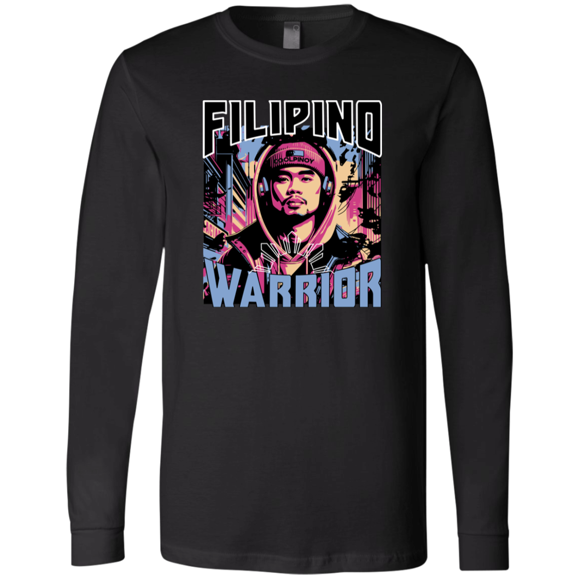 Filipino Street Warrior Unisex Jersey Long Sleeve T-Shirt