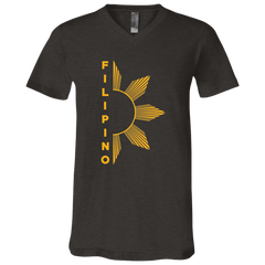 Filipino Half Sun Unisex Jersey V-Neck T-Shirt