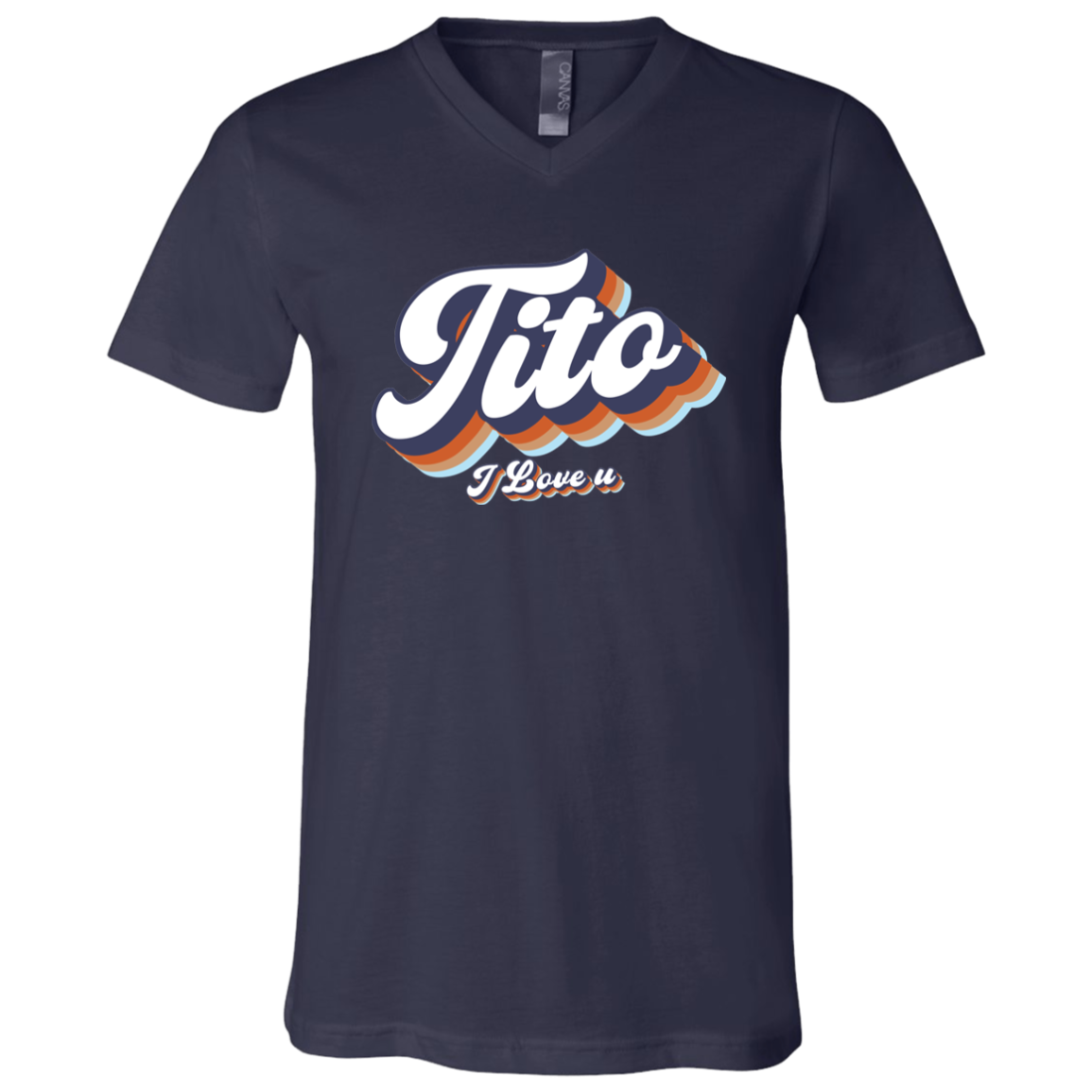 Tito I Love U Unisex Jersey V-Neck T-Shirt