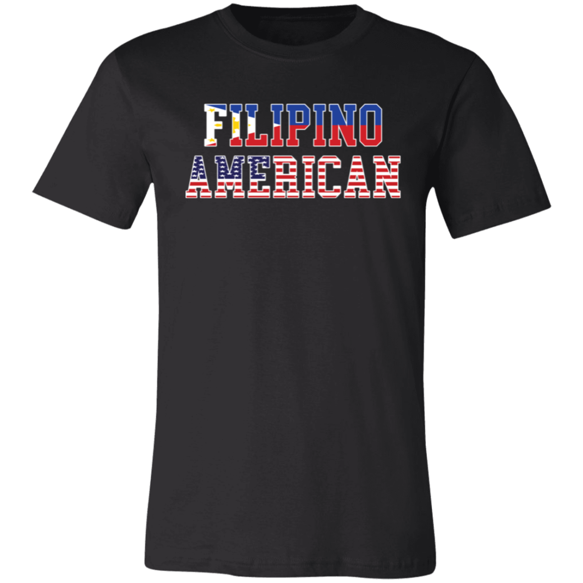 Filipino American Flags Unisex Jersey T-Shirt