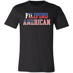 Filipino American Flags Unisex Jersey T-Shirt