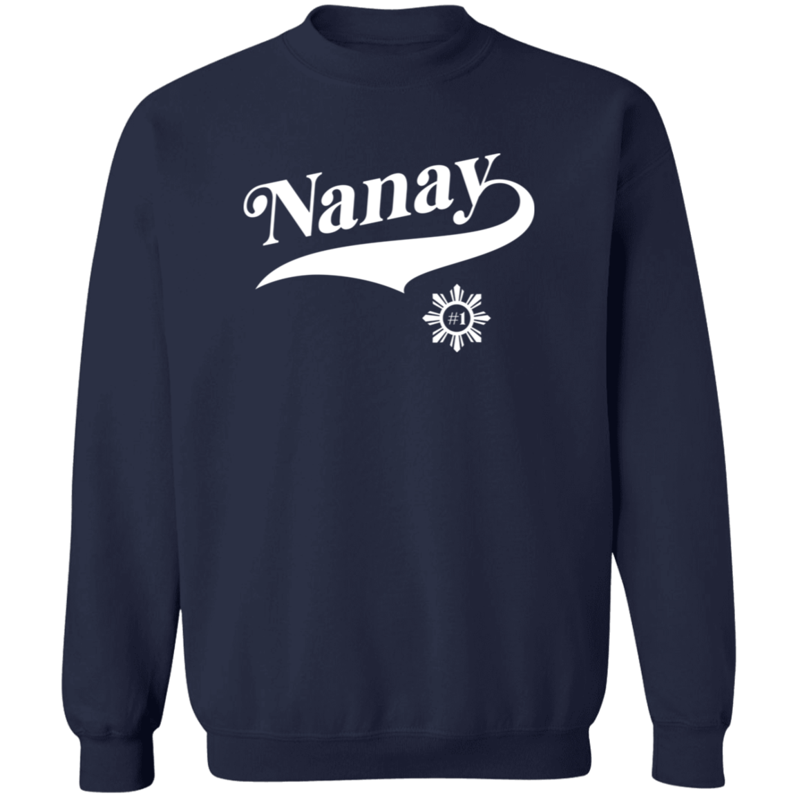 Number One Nanay Unisex Crewneck Pullover Sweatshirt