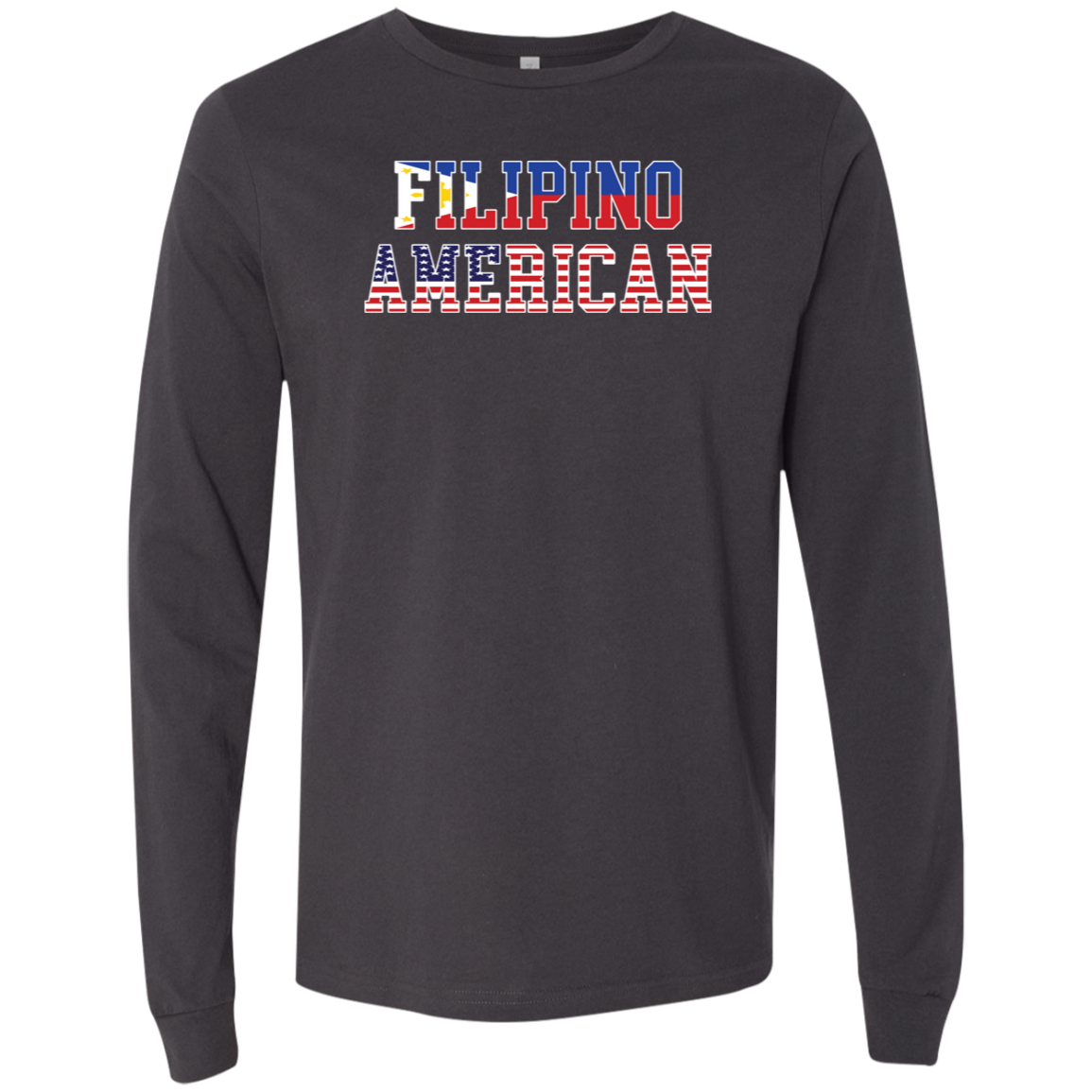 Filipino American Flags Unisex Jersey Long Sleeve T-Shirt