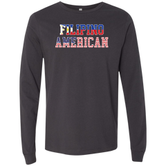 Filipino American Flags Unisex Jersey Long Sleeve T-Shirt