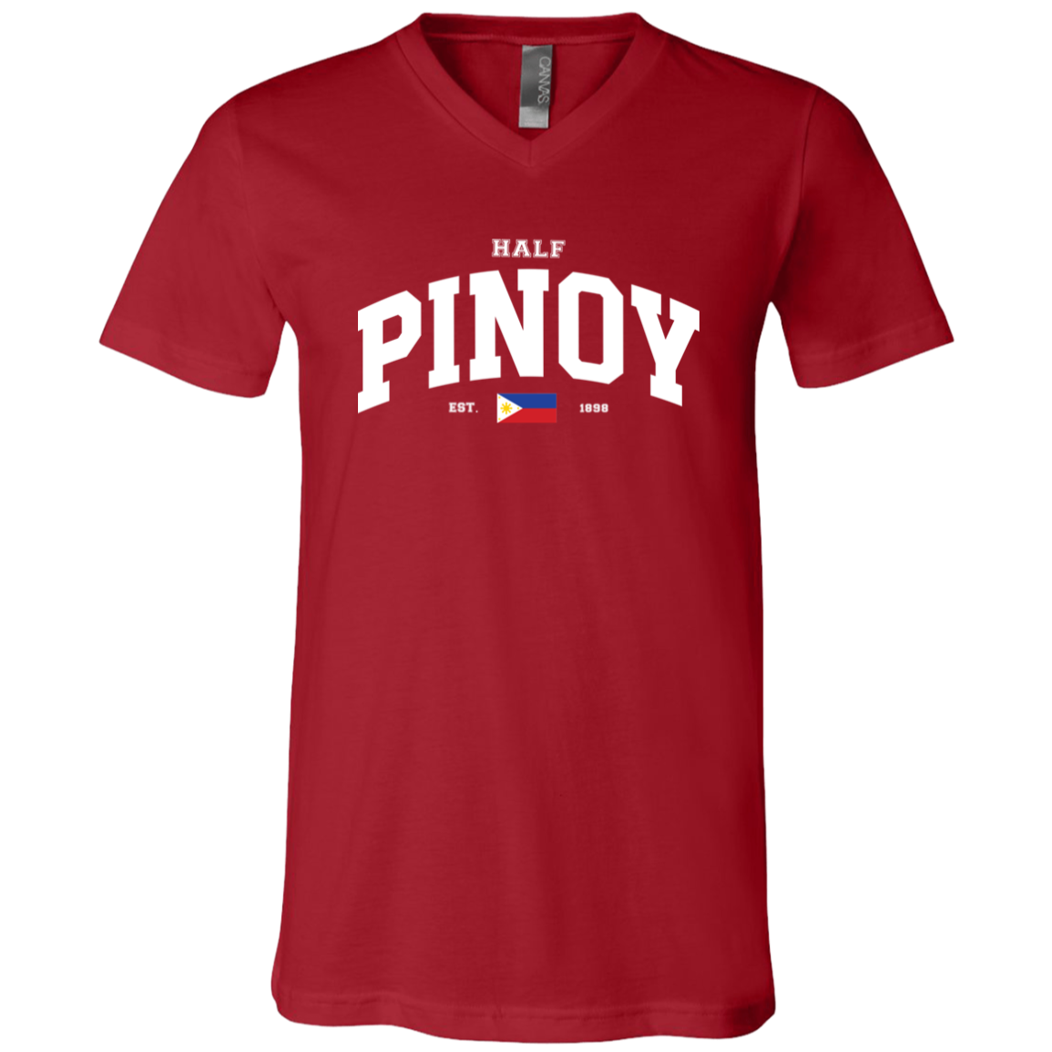 Half Pinoy Unisex Jersey V-Neck T-Shirt