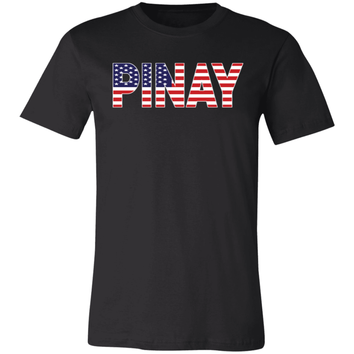 Pinay with US Flag Embedded Unisex Jersey T-Shirt