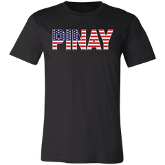 Pinay with US Flag Embedded Unisex Jersey T-Shirt