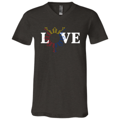 Love and Sun and Stars Unisex Jersey V-Neck T-Shirt