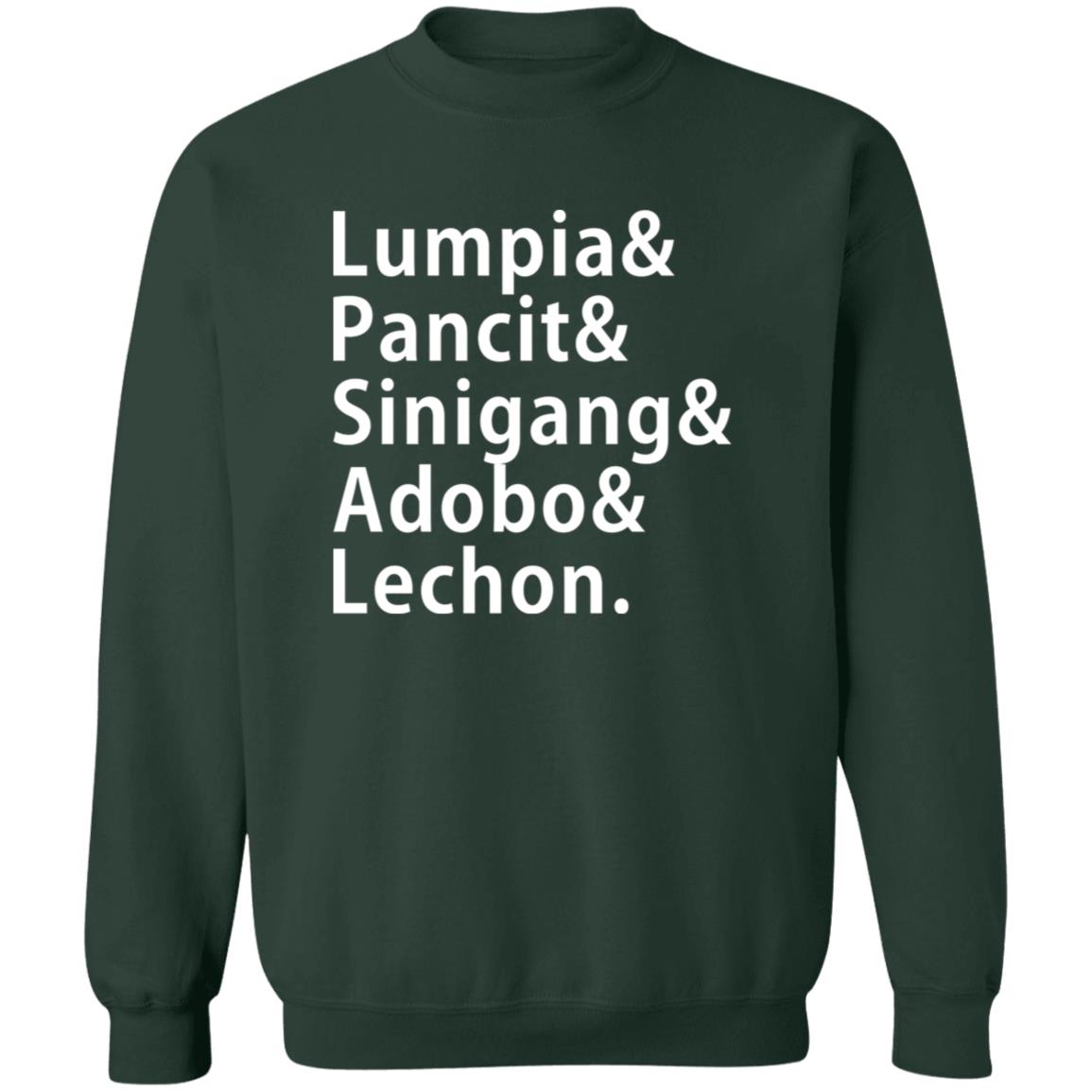 Lumpia Pancit Sinigang Adobo Lechon-b Unisex Crewneck Pullover Sweatshirt