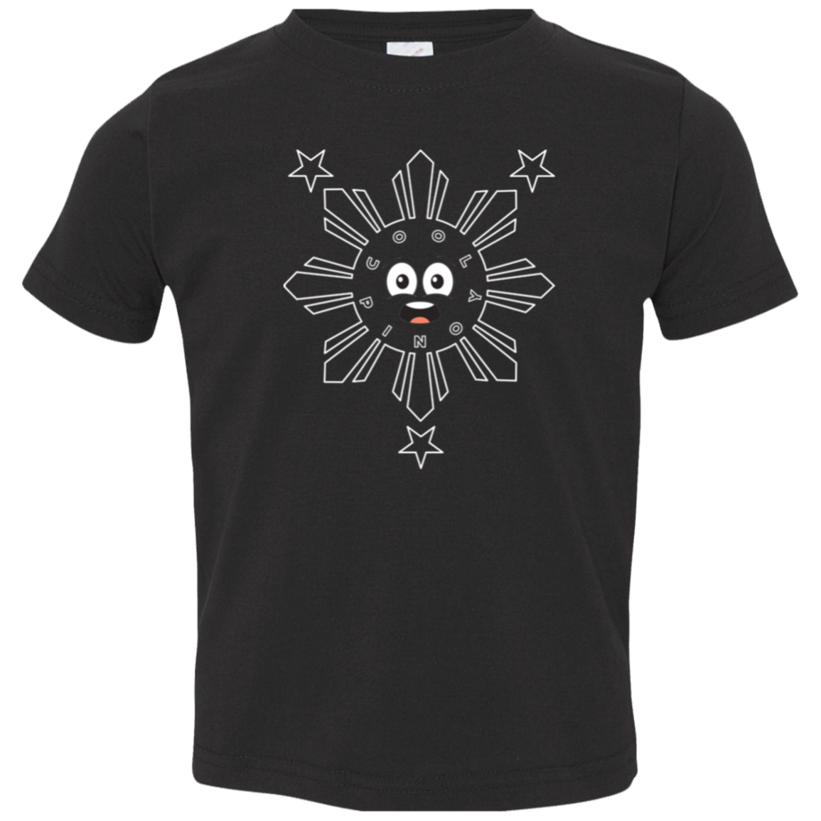 Kids CoolPinoy Sun and Stars Toddler Jersey T-Shirt