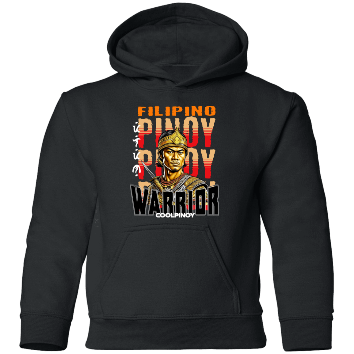 Filipino Warrior King Youth Pullover Hoodie