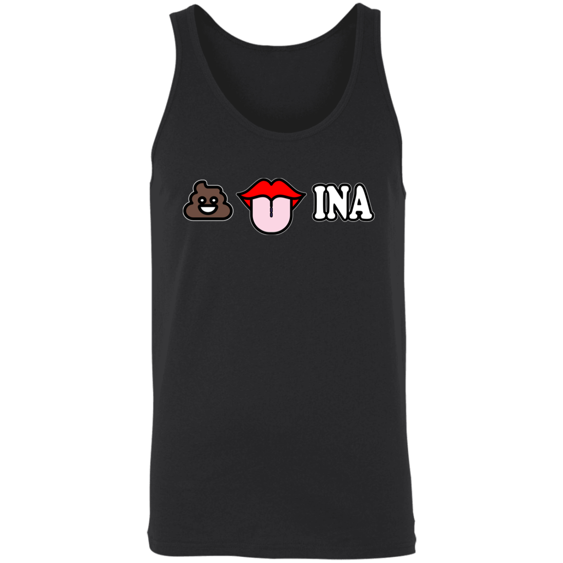 Poo Tongue Ina Unisex Cotton Tank Top