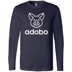 Adobo Pig Head Mens Jersey Long Sleeve T-Shirt