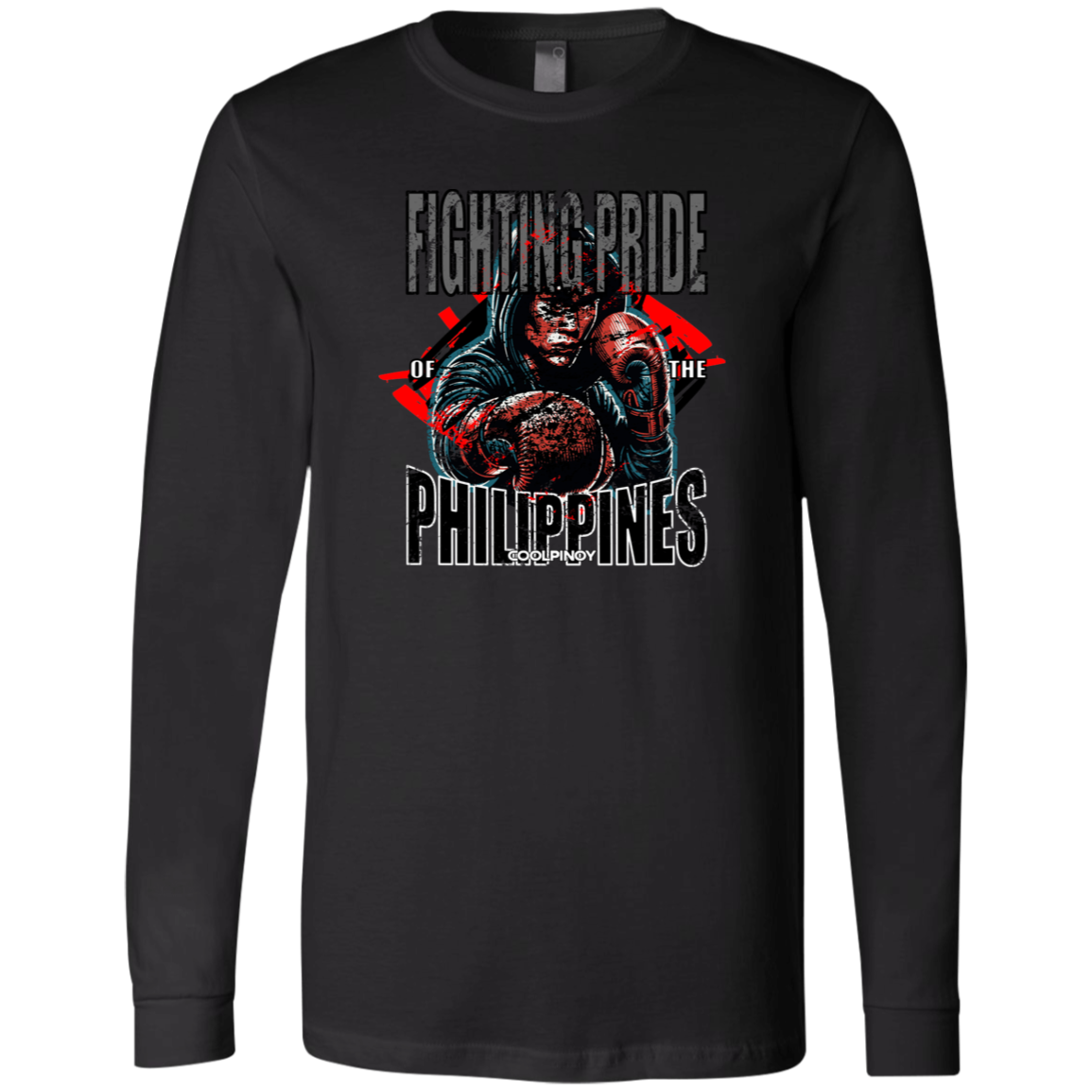 Fighting Pride Of The Philippines Boxing Unisex Jersey Long Sleeve T-Shirt