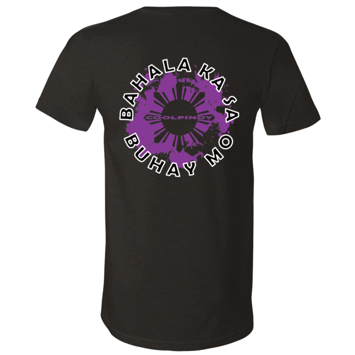 Bahala Ka Sa Buhay Mo Purple Splash Unisex Jersey V-Neck T-Shirt