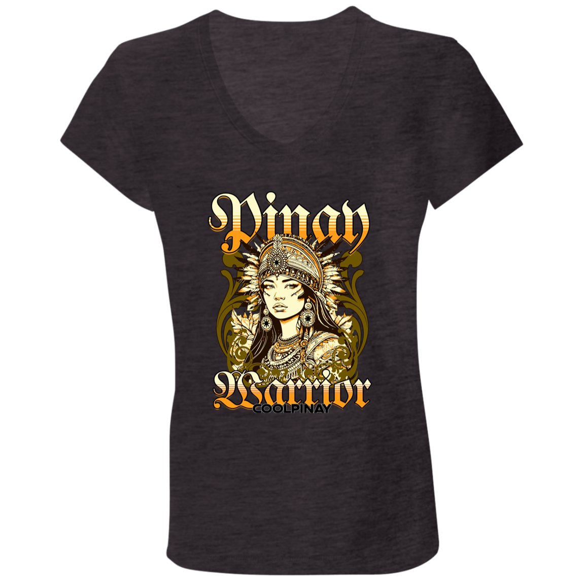 Pinay Warrior Ladies' Jersey V-Neck T-Shirt