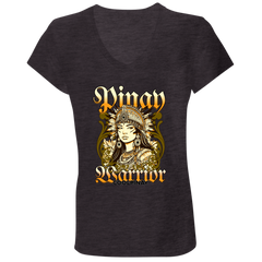 Pinay Warrior Ladies' Jersey V-Neck T-Shirt