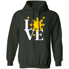 Love with Yellow Sun and Stars Unisex Pullover Hoodie