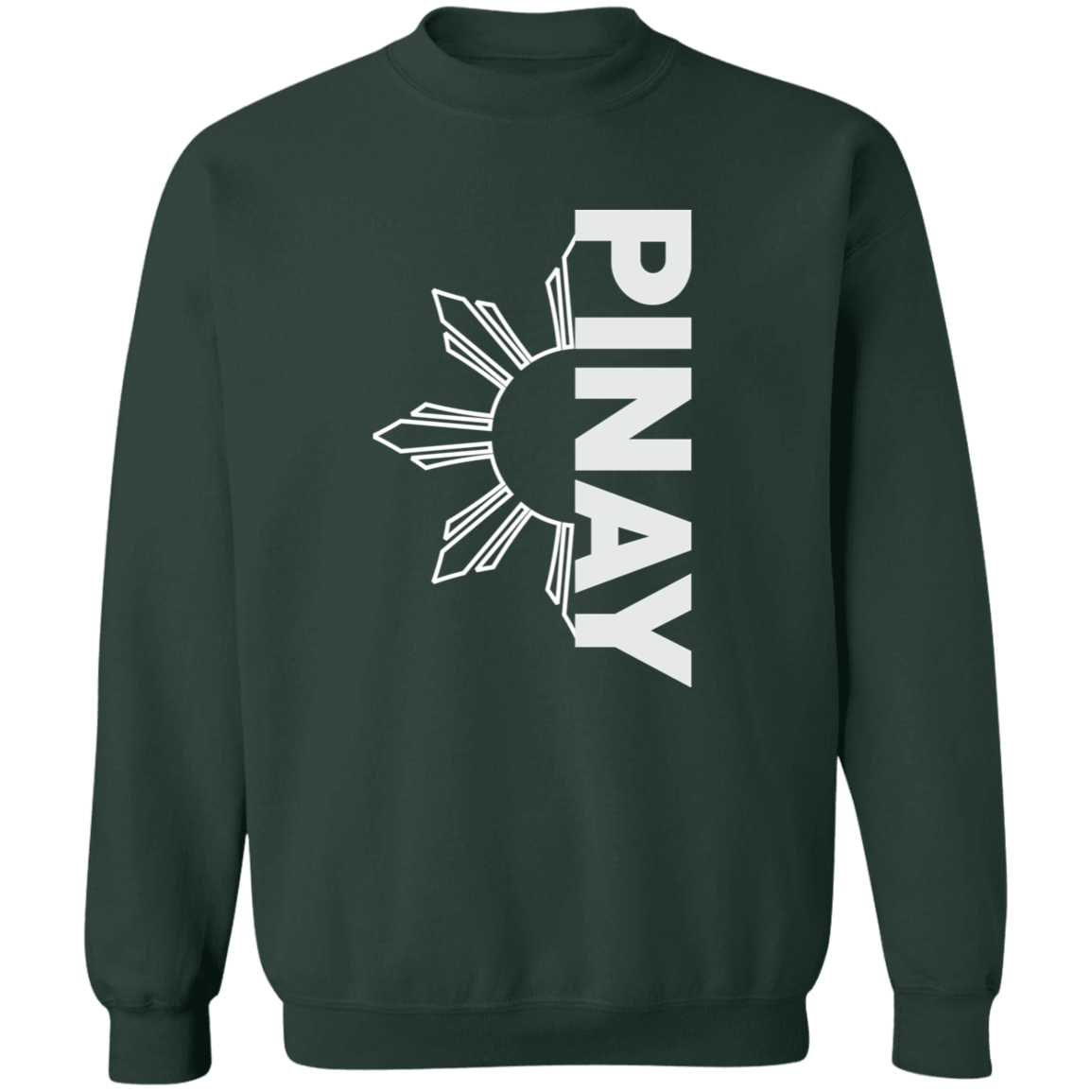 Pinay in Vertical Half Sun Unisex Crewneck Pullover Sweatshirt