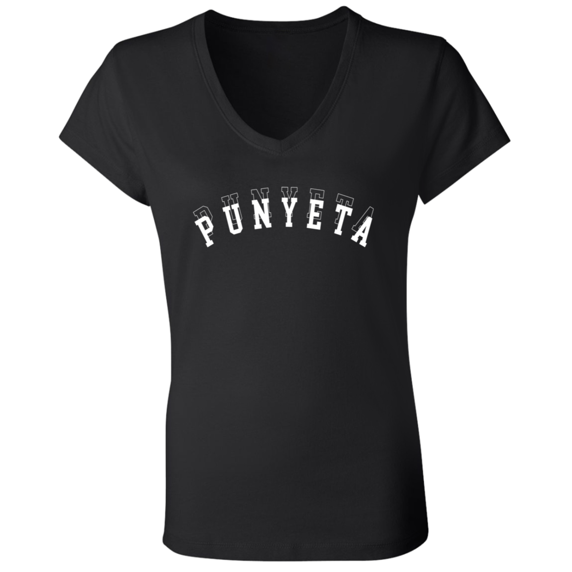 Punyeta Ladies Jersey V-Neck T-Shirt