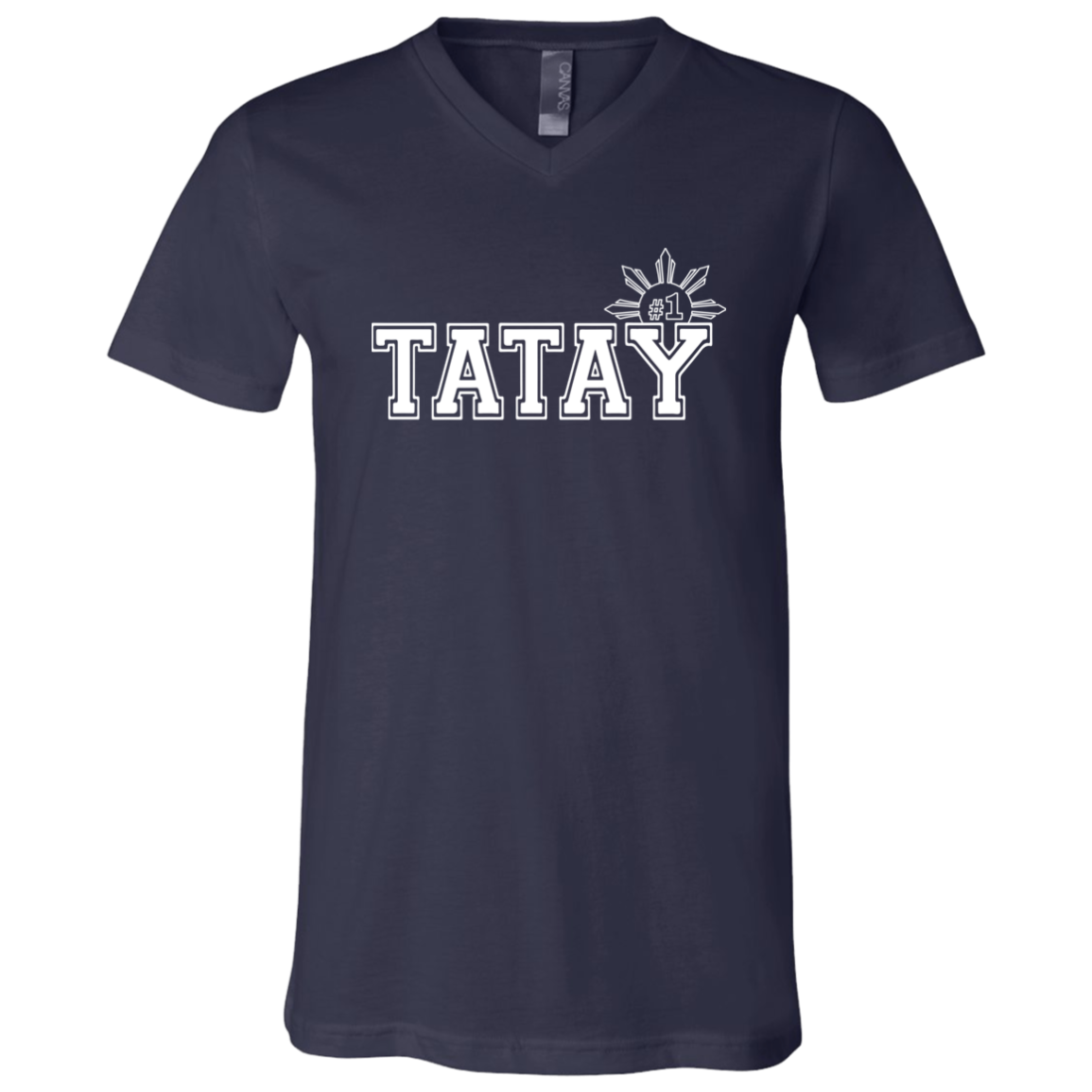 No 1 Tatay Unisex Jersey V-Neck T-Shirt