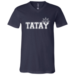 No 1 Tatay Unisex Jersey V-Neck T-Shirt