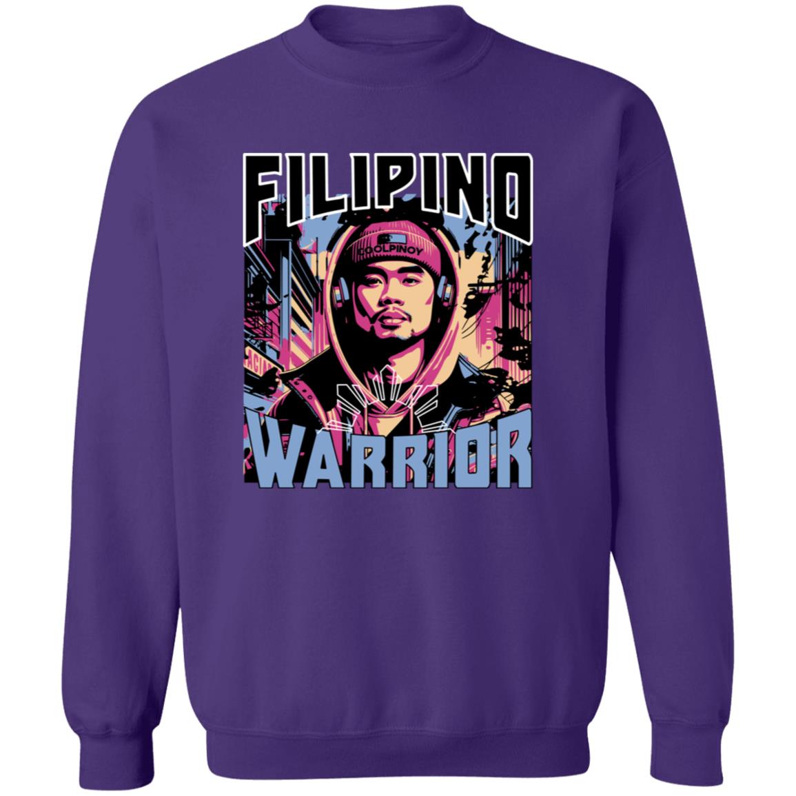 Filipino Street Warrior Unisex Crewneck Pullover Sweatshirt