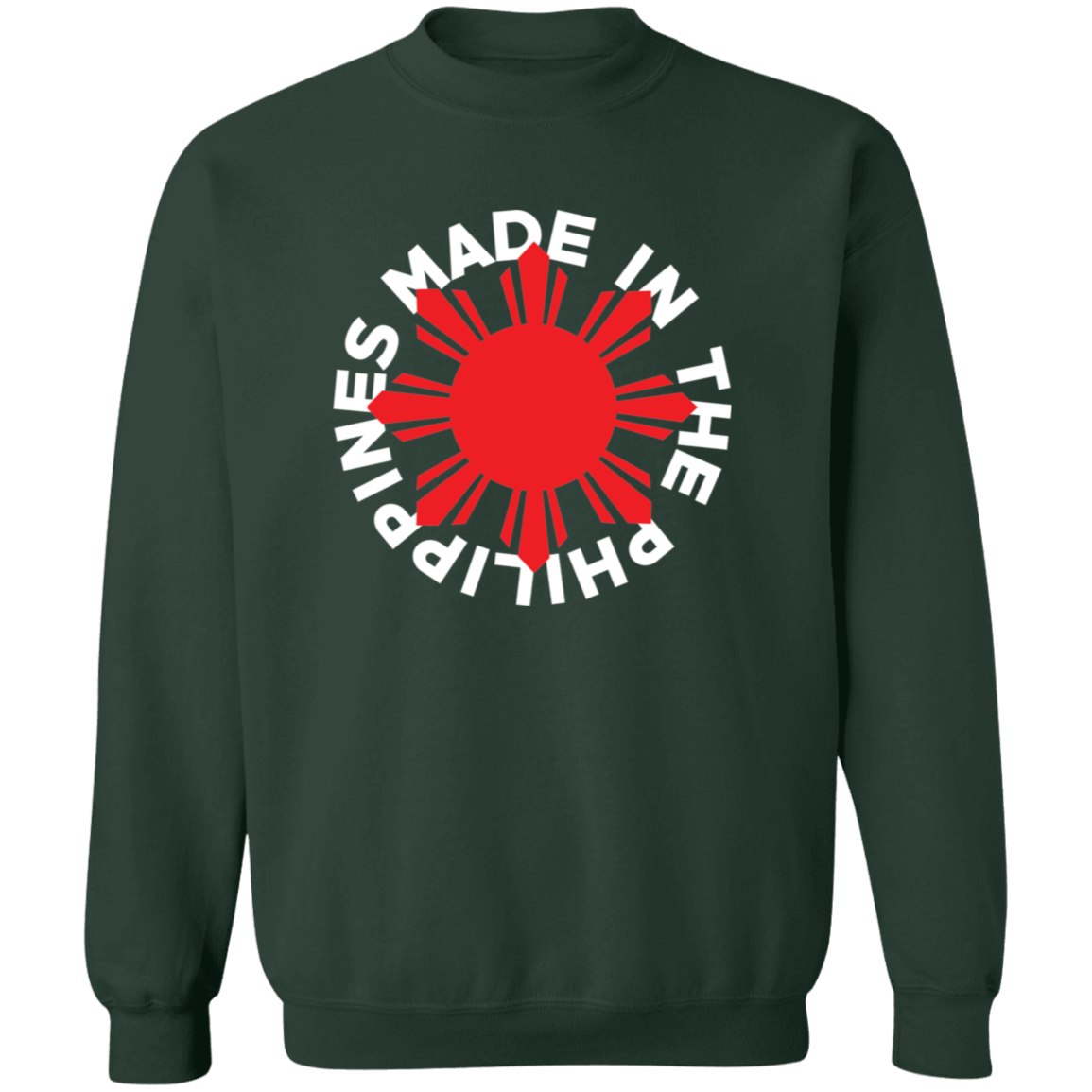 Made in the Philippines Red Sun Unisex Crewneck Pullover Sweatshirt