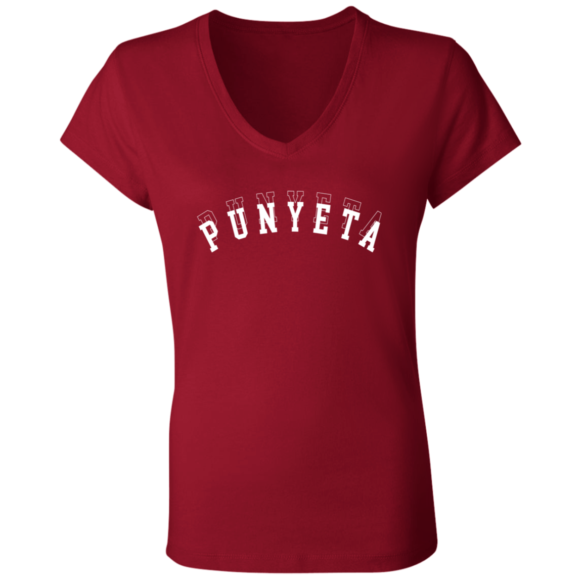 Punyeta Ladies Jersey V-Neck T-Shirt