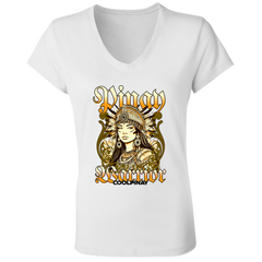 Pinay Warrior Ladies' Jersey V-Neck T-Shirt