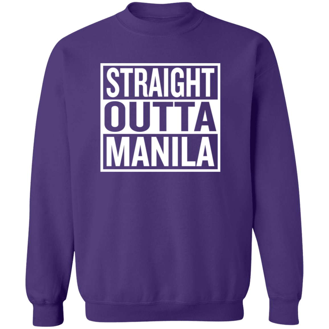 Straight Outta Manila Unisex Crewneck Pullover Sweatshirt