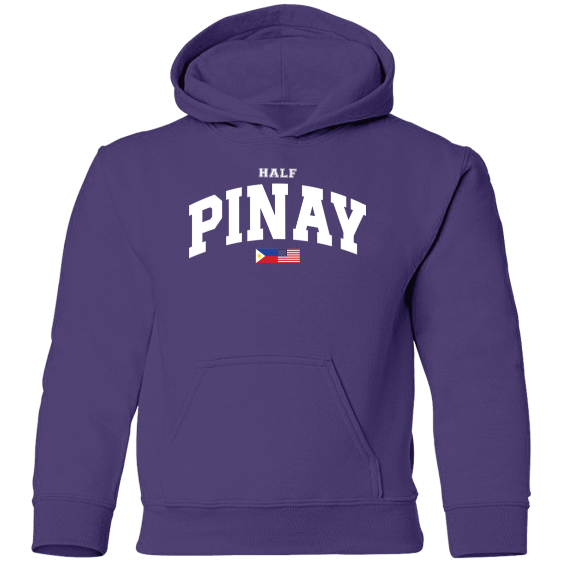 Half Pinay FILAM Flag Youth Pullover Hoodie