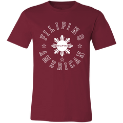 Filipino American White Sun Unisex Jersey T-Shirt